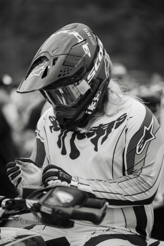 Haedyn Mickelson portrait — race day pit area