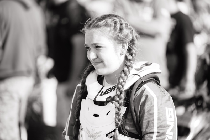 Raelynn Dickerson portrait — race day, pit area